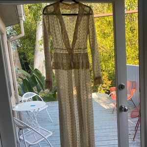 Vintage Edwardian cream duster